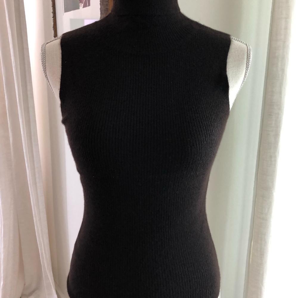 Cashmere Sleeveless Turtleneck by SAKS